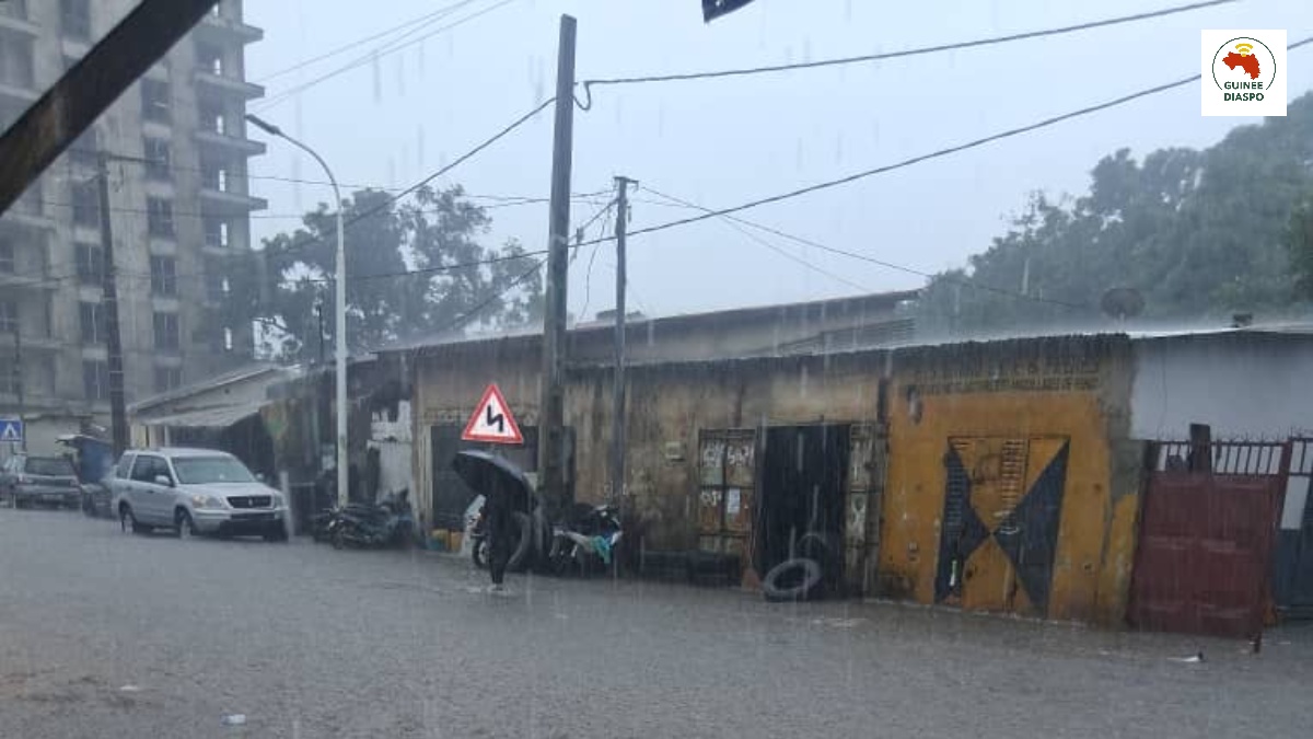 Guinée : la pluie s’intensifie, plusieurs zones menacées par les inondations
